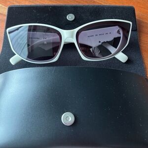 Karl Lagerfeld White Cat-Eye Sunglasses